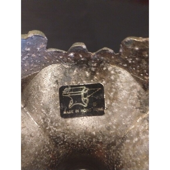 Antique Ornate Cast / Metal Oil Lamp 5" Made in Hong Kong VTG RARE - Picture 16 of 16